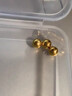 洲足金999金珠黄金小金珠金豆古法金珠DIY配件散珠隔珠路路通转运珠 3mm金珠  合单满 0.16g 包邮 单颗约0.1g 实拍图