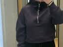 lululemon丨Scuba 女士超宽松款烟囱领卫衣*拉绒 LW3IFSS 大气紫/银 M /L 实拍图