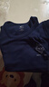 七匹狼【纯棉抑菌】保暖内衣男秋衣秋裤套装圆领秋冬棉毛套装 藏青XL 实拍图