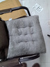 加厚毛绒椅子坐垫冬季软垫屁垫汽车坐垫软垫屁股垫 浅灰色 40X40cm 实拍图