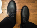 百丽情人节礼物男鞋商场同款牛皮革商务休闲皮鞋7GM01CM1 黑单里 41 实拍图