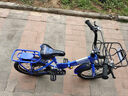 凤凰（Phoenix）儿童自行车宝宝脚踏车儿童折叠自行车4-8岁童车 陆寻  蓝色 16寸 实拍图
