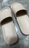 京东京造【抗菌皮纹拖】eva软弹拖鞋居家室内防臭浴室凉拖 灰褐色 42-43 实拍图