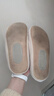 DMPD日式四季静音拖鞋女软底家用待客办公室棉拖家居室内地板男士冬季 米白 25 cm M码（适合38-39） 实拍图
