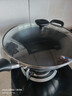 爱仕达（ASD）炒锅304不锈钢蜂窝防粘平底家用炒菜锅32cm燃气电磁炉通用32E1WG 实拍图