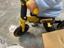 uonibaby品牌授权儿童三轮车脚踏车1-3-6岁宝宝儿童车遛娃神器平衡车手推 3C认证26款（巴洛克黄-基础版）1到7岁 升级版 实拍图
