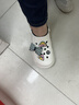 骆驼（CAMEL）洞洞鞋女时髦DIY原创鞋花松糕厚底凉拖鞋 L24M071642 白色 38/39  实拍图