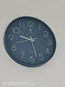 北极星（POLARIS）挂钟客厅钟表挂墙家用时钟现代简约大气挂表时尚14英寸石英钟蓝色 实拍图