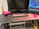 甄严选电脑桌台式电竞桌椅套装组合桌子办公家用桌学习桌书房书桌写字桌 【黑架+黑碳纤纹面】单桌120*60 实拍图