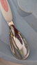 COOKSS儿童勺子套装宝宝训练学吃饭316不锈钢2-8岁婴儿辅食勺餐具绿+盒 实拍图