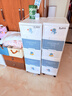 禧天龙免安装塑料收纳柜卫生间抽屉储物柜儿童衣柜床头柜收纳箱5层印花 实拍图