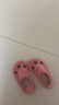 秋冬薄款地板鞋儿童居家熊爪袜套男女防滑卡通软底一脚蹬家居拖鞋 粉色爪 160适合脚长15.4-16.3cm 实拍图