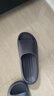 京东京造【泡泡云】踩屎感厚底轻盈防滑外穿拖鞋凉拖男士 灰色44-45 实拍图