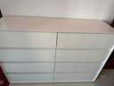 SAMEDREAM轻奢高级实木斗柜卧室床尾置物柜奶油收纳柜客厅靠墙抽屉烤漆柜子 「顶配扩容王」8斗【140cm】奶油白 实拍图