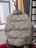 马登工装美式休闲90白鸭绒羽绒服男户外防风外套冬季男士保暖面包服 浅灰色 【立领羽绒服短款/加厚防寒服/男款羽绒服】 M 实拍图
