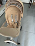 semmook遛娃神器婴儿推车0-6岁用折叠可坐可躺带减震双向高景观溜娃车 香槟金【挡风皮质遮阳棚】【弓形稳固车架】 实拍图