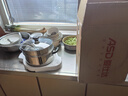 爱仕达（ASD）汤锅 304不锈钢小蒸锅 带蒸屉炖煮锅 24CM燃气电磁炉通用奶锅B1-Z 实拍图