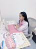 舒星坐姿矫正器小学生可托下巴写字姿势儿童正姿纠正防低头视力保护器写作业书写矫正弯腰驼背 悦目粉 实拍图