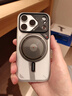 奥鲁姆AULUMU【新品】适用苹果iPhone17Pro全包半透明夜光磁吸散热手机壳 专用MagSafe保护壳 半透白 实拍图