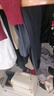 李宁针织运动裤男子春季跑步长裤舒适直筒平口长裤子AKLV727 实拍图