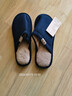 回力棉拖鞋男女士加绒秋冬季室内防臭滑保暖棉拖鞋HL0006蓝色42-43码 实拍图