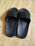 LURAD拖鞋男士女士情侣外穿室内防滑洗澡厚底凉拖家居拖鞋 黑色38-39 实拍图