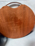 美厨（MAXCOOK）乌檀木砧板切菜板 圆形案板剁肉墩家用加厚实木粘板 大号36*3cm 实拍图