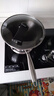 炊大皇 炒锅 304不锈钢炒菜锅煎锅 平底不粘炒锅32cm 可立可视盖不挑灶 实拍图