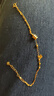 中国黄金（CHINA GOLD） 黄金手链小蛮腰足金999手链转运珠手链女生日七夕礼物送女友老婆 幸运草小蛮腰手链 约4g 实拍图