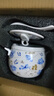 友来福燕窝炖盅陶瓷带盖子隔水蒸蛋碗家用内胆蒸汤盅炖罐单盖兰花0.45L 实拍图