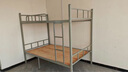 上下铺成人床双人床上下床 学生宿舍高低床铁架床 学校铁床架子床 陀灰色 特惠款  宽90长200送-静音床板*2 实拍图
