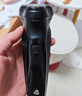 映趣 电动剃须刀男士刮胡刀充电式三刀头家用便携式轻便胡须刀送男友男士生日礼物 暗夜黑普通装 实拍图