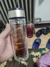 【京东物流配送】高硼硅双层玻璃杯大容量泡茶杯水杯子茶水分离杯 【双层加厚】茶杯350ml1只 实拍图