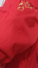 红豆儿童内衣套装纯棉男童秋衣秋裤本命年红色女童新年衣服H1103 160 实拍图