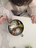 光多拉儿童碗316不锈钢碗3-6-12岁婴儿宝宝辅食碗双耳吃饭碗勺餐具套装 实拍图