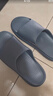 京东京造【3.5cm踩屎感】eva厚底拖鞋男士防臭休闲凉拖鞋 碳灰 44-45 实拍图