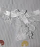 曼烟 情趣内衣 女性感美臀蕾丝诱惑情趣内裤透明丁字裤低腰无痕三角裤T裤制服 蕾丝花边波纹内裤 白 8268 实拍图