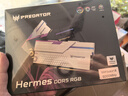宏碁掠夺者（PREDATOR）32G(16G×2)套装 DDR5 6000频率 台式机内存条 Hermes冰刃系列 RGB灯条(C28) 石耀黑 AI电脑配件 实拍图
