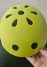 统步轮滑护具儿童溜冰鞋旱冰鞋滑板自行车骑行头盔护具套装 荧光黄 实拍图