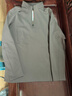 京东京造绒感发热运动长袖t恤男冬季加绒保暖半拉链卫衣新年衣服 深卡其M 实拍图
