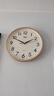 康巴丝（Compas）挂钟客厅 12英寸简约静音客厅石英钟表挂墙时钟 C2866 金色30.5cm 实拍图
