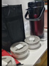 科博康（KBOKA） 德国保温饭盒超长保温大容量多层保温桶304不锈钢饭盒上班族防烫 尊贵紫3.0L-四层【加厚保温袋+餐具+背带】 实拍图