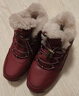 足力健老人鞋雪地靴加厚棉鞋羊毛鞋2296303D 女/雅致红 38 实拍图