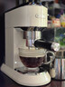 德龙（Delonghi）咖啡机 半自动咖啡机 小型家用美式意式浓缩泵压式 不锈钢手动奶泡EC885.CR EX:4奶油白情人节礼物 实拍图