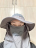 神火（SupFire）户外遮阳帽男女士夏季防晒太阳帽子骑行登山防紫外线渔夫钓鱼帽 实拍图