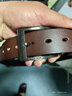 头层派（TOUCENGP）皮带男真皮针扣头层纯牛皮休闲腰带牛仔裤带百搭中青年礼物送男友 深咖啡宽3.8cm 下单备注长度 130cm 推荐体重200-210斤 实拍图