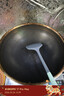 炊大皇 炒锅 304不锈钢炒菜锅煎锅 平底不粘炒锅32cm 可立可视盖不挑灶 实拍图