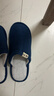 回力棉拖鞋男女士加绒秋冬季室内防臭滑保暖棉拖鞋HL0006蓝色42-43码 实拍图