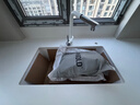 悍高（HIGOLD）石英石水槽洗菜盆单槽厨房水槽洗碗池台上台下盆厨房洗菜水池 760*480白色（配7字抽拉） 实拍图