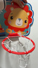 费雪（Fisher-Price）儿童玩具球10cm彩印球狮子+室内挂式投篮框 实拍图